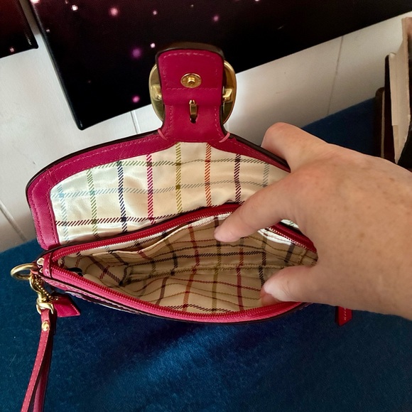 Coach Leather Bleecker Buckle Wristlet - Picture 5 of 9